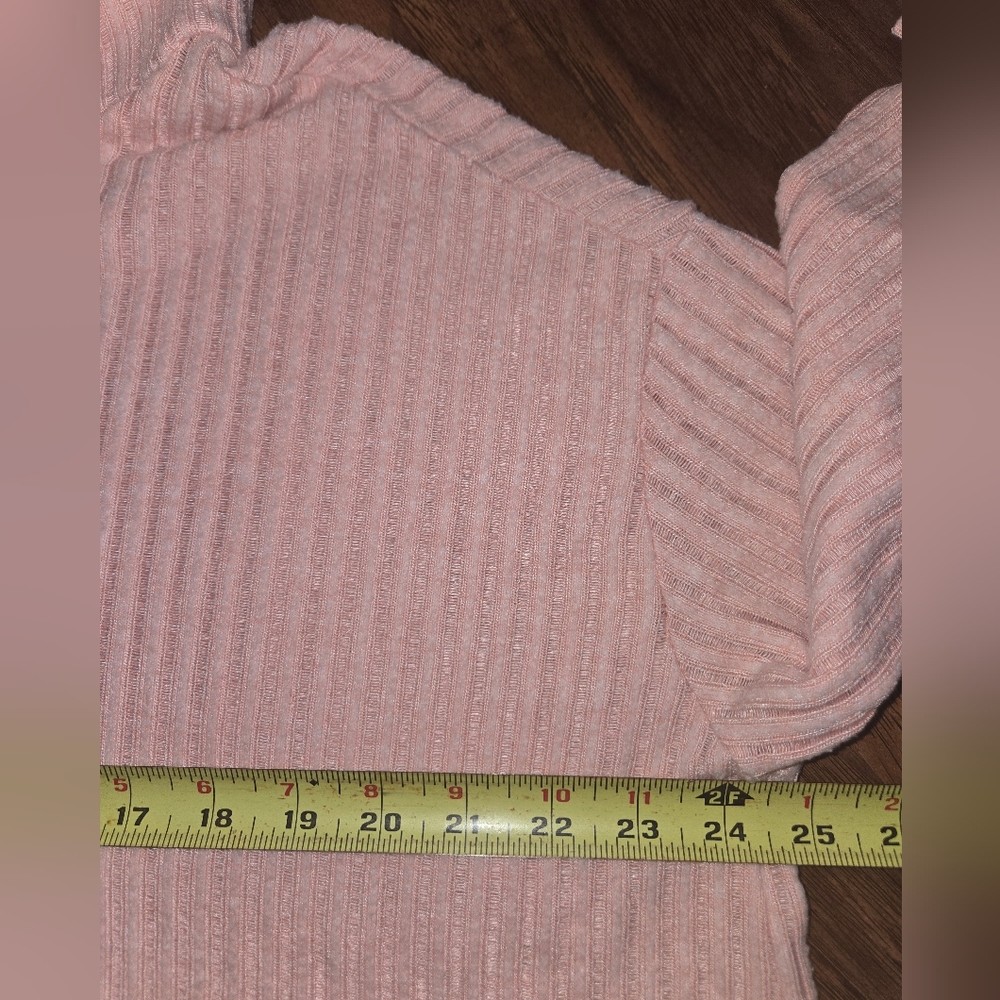 Maeve By Anthropologie Cowl Neck Baby Pink Soft Cozy Sweater - Picture 8 of 11